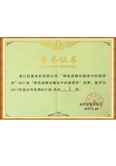 Certificate Of Honor